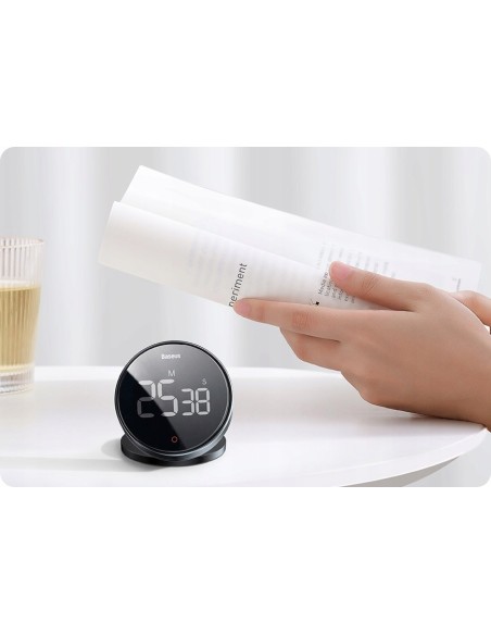 Baseus heyo rotation Pro | Stoper minutnik timer cyfrowy magnetyczny LED HD