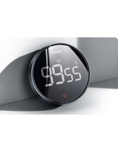 Baseus heyo rotation Pro | Stoper minutnik timer cyfrowy magnetyczny LED HD