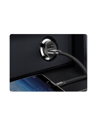 Baseus Grain | Ładowarka samochodowa 2x USB-A 3.1A