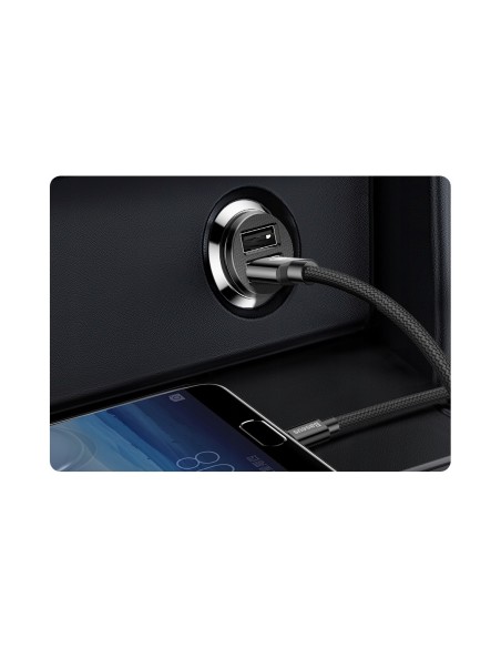 Baseus Grain | Ładowarka samochodowa 2x USB-A 3.1A