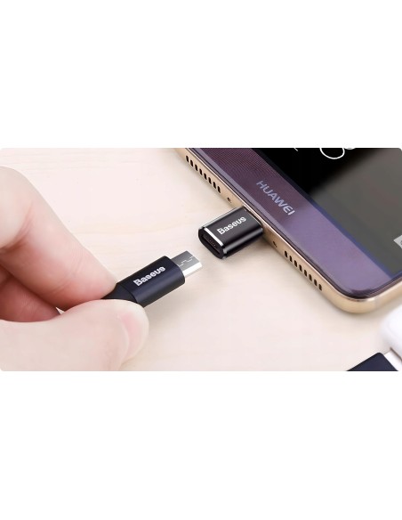 Baseus Mini conventer | Mini adapter przejściówka z Micro USB na USB-C 