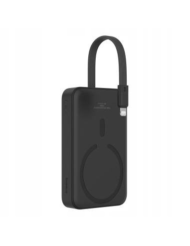Baseus Magnetic Mini | Power Bank 10000mAh 20W USB-C z ładowaniem bezprzewodowym MagSafe z kablem Lightning (do iPhone)