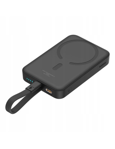 Baseus Magnetic Mini | Power Bank 10000mAh 20W USB-C z ładowaniem bezprzewodowym MagSafe z kablem Lightning (do iPhone)