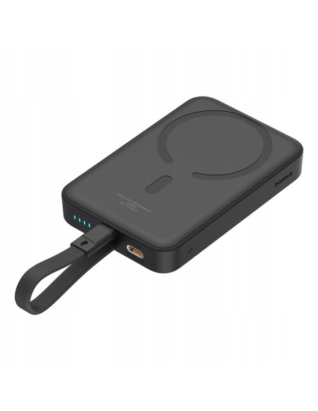 Baseus Magnetic Mini | Power Bank 10000mAh 20W USB-C z ładowaniem bezprzewodowym MagSafe z kablem Lightning (do iPhone)