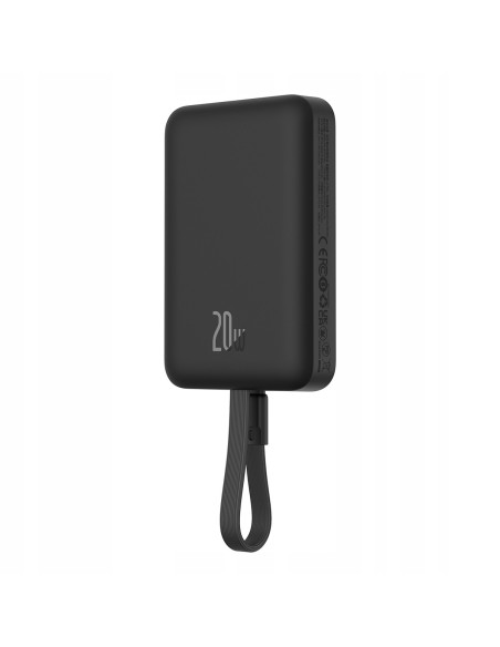 Baseus Magnetic Mini | Power Bank 10000mAh 20W USB-C z ładowaniem bezprzewodowym MagSafe z kablem Lightning (do iPhone)