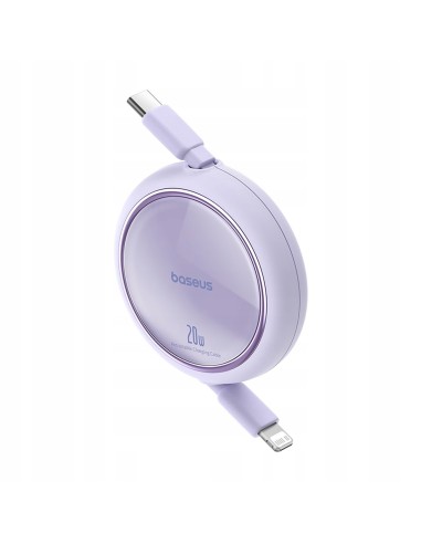  Baseus Free2Pull | Rozwijany kabel, przewód do iPhone, USB-C - Ligtning, Szybkie ładowanie PD 20W, 1m