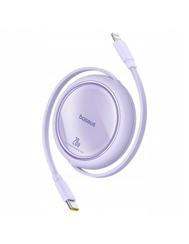  Baseus Free2Pull | Rozwijany kabel, przewód do iPhone, USB-C - Ligtning, Szybkie ładowanie PD 20W, 1m