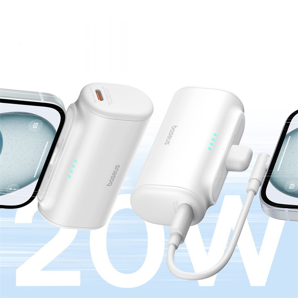 Baseus Compact | Mały Power Bank 5000mAh z szybkim ładowaniem 20W PD USB-C