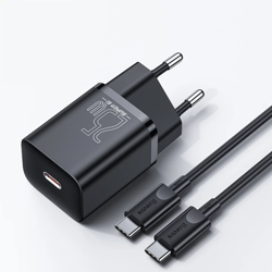 Baseus Super Si Sets | Ładowarka sieciowa + kabel USB-C 25W QC3.0 PD