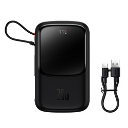 Baseus Qpow Pro | Power Bank 10000mAh PD 20W QC 3.0 z kablem Lightning (do iPhone)