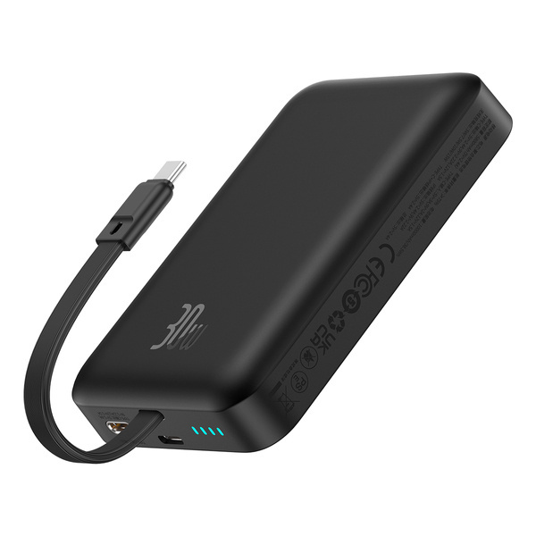 Baseus Magnetic Mini | Power Bank 10000mAh 30W USB-C z ładowaniem bezprzewodowym MagSafe z kablem Type-C