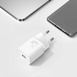 Baseus Super Si Sets | Ładowarka sieciowa + kabel USB-C 25W QC3.0 PD