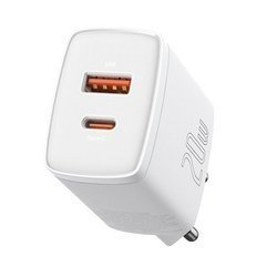Baseus Compact | Ładowarka sieciowa USB USB-C 20W Power Delivery Quick Charge 3.0