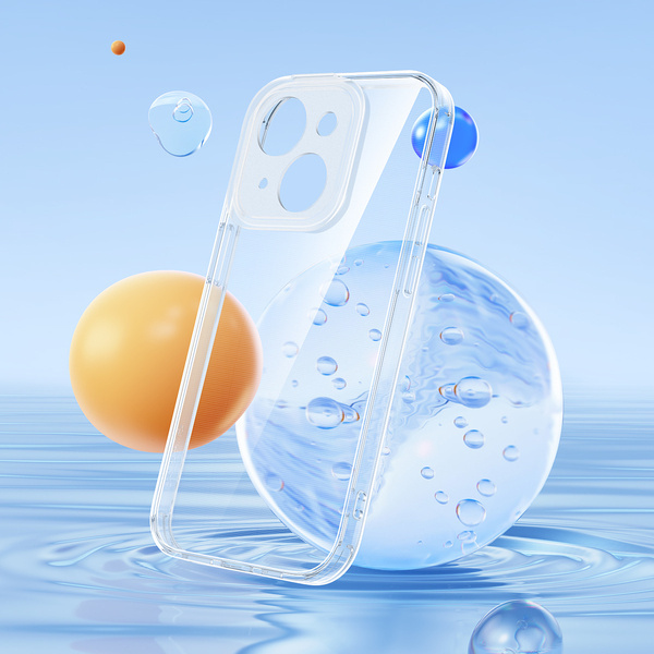 Baseus Illusion Case |  Zestaw Etui obudowa case ze szkłem hartowanym i protektorami aparatu do iPhone 14 Plus 6.7''