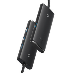 Baseus Lite Series 4-Port | HUB adapter rozdzielacz USB - USB 3.0 *4 200cm