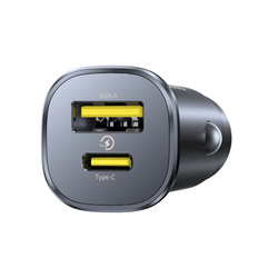 Baseus GoTrip | Ładowarka samochodowa USB-A USB-C PD 30W QC