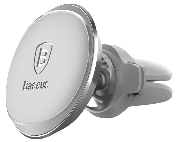 Baseus Magnetic Air Vent | Uchwyt samochodowy magnetyczny na telefon do kratki nawiewu + klipsy na kable