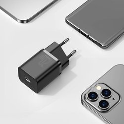 Baseus Super Si | Ładowarka sieciowa USB-C PD 20W + kabel Lightning 1m do iPhone