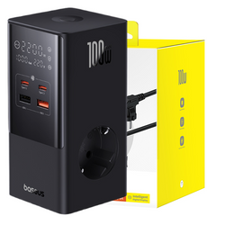 Baseus PowerCombo Listwa Zasilająca 1.5m EU Cluster Black
