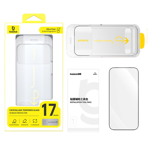 Baseus Crystalline HD Szkło Hartowane Do iPhone 17