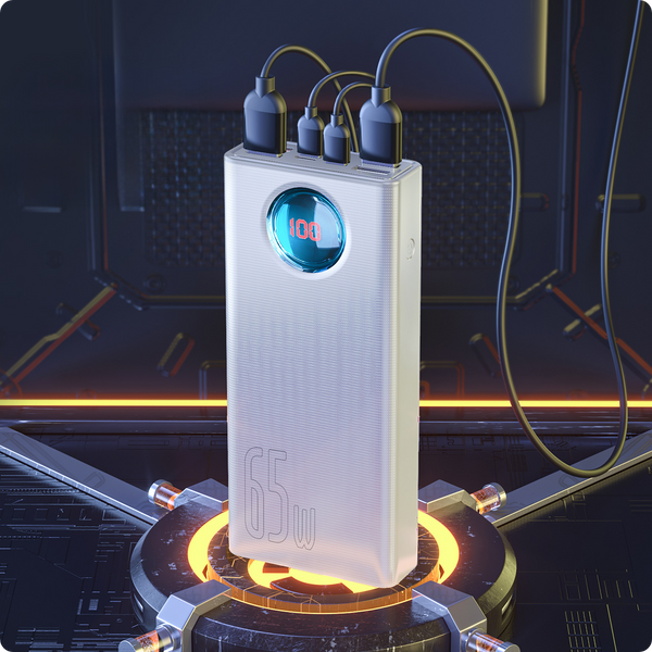 Baseus Ambilight 65W | Power Bank 30000mAh 4x USB + USB-C Power Delivery Quick Charge 3.0 Huawei SCP FCP 5A Overseas Edition