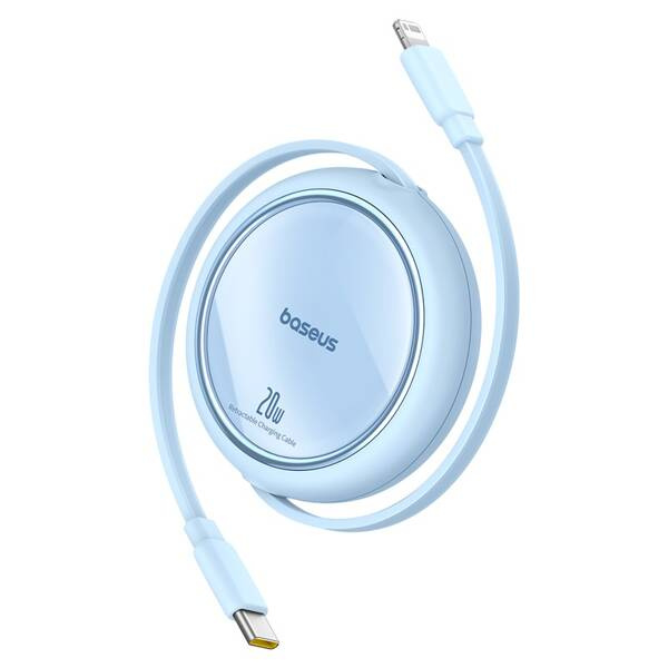 Baseus Free2Pull | Rozwijany kabel, przewód do iPhone, USB-C - Ligtning, Szybkie ładowanie PD 20W, 1m