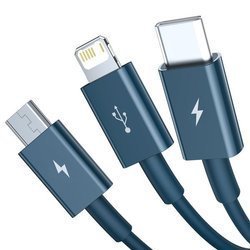 Baseus Superior | Kabel 3w1 USB - USB-C Micro Lightning 3,5A